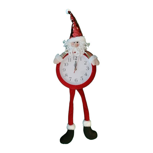 Reloj navideño de papanoel 75cm